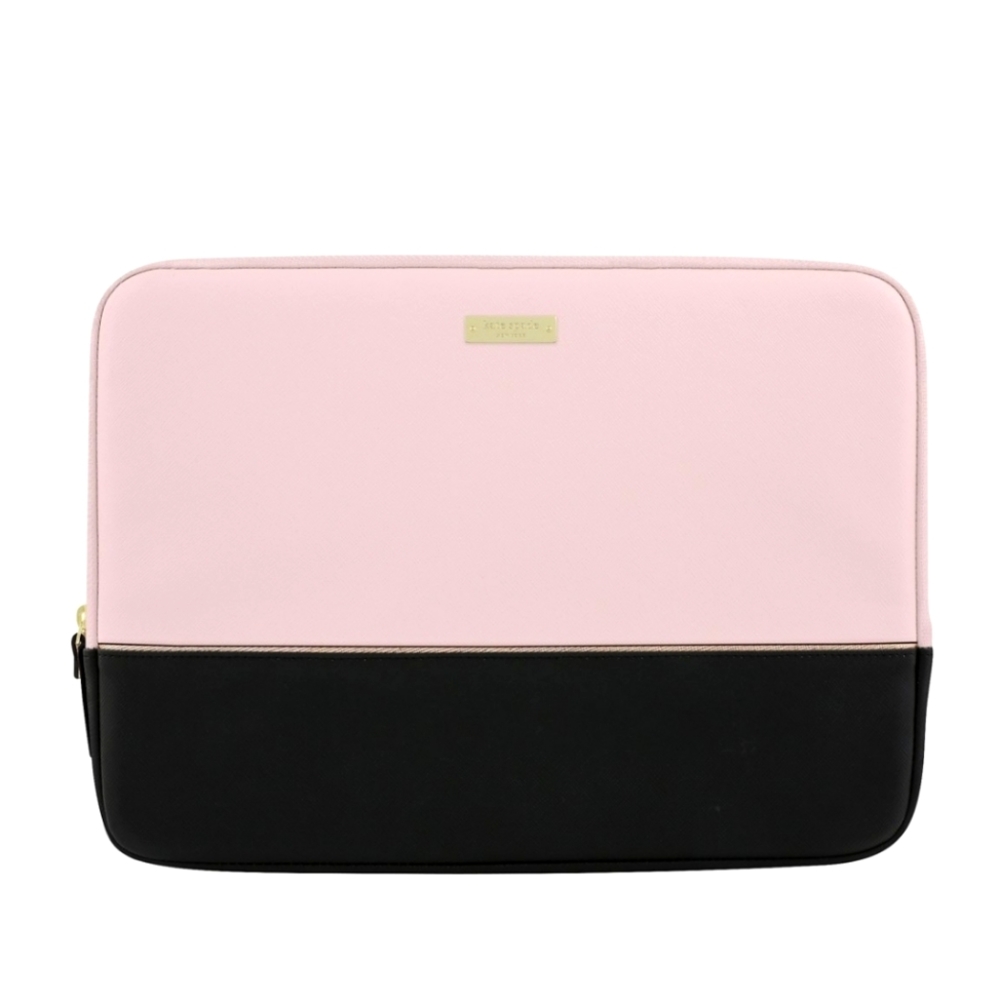 🤩 NWT 13" KS Saffiano laptop case in pink + black + rose gold